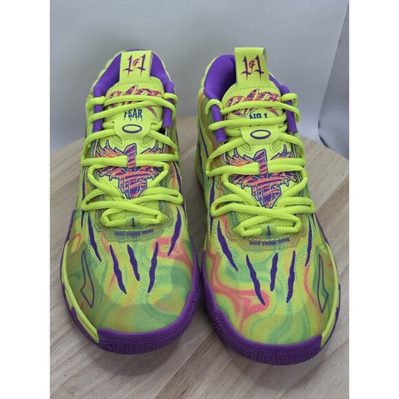Puma LaMelo Ball MB.03 Spark Youth Size 7 379931-01 01 Of One Yellow Purple Read - Picture 4 of 9